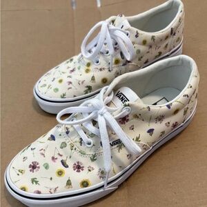 Vans Kids Floral Sneakers - Cream